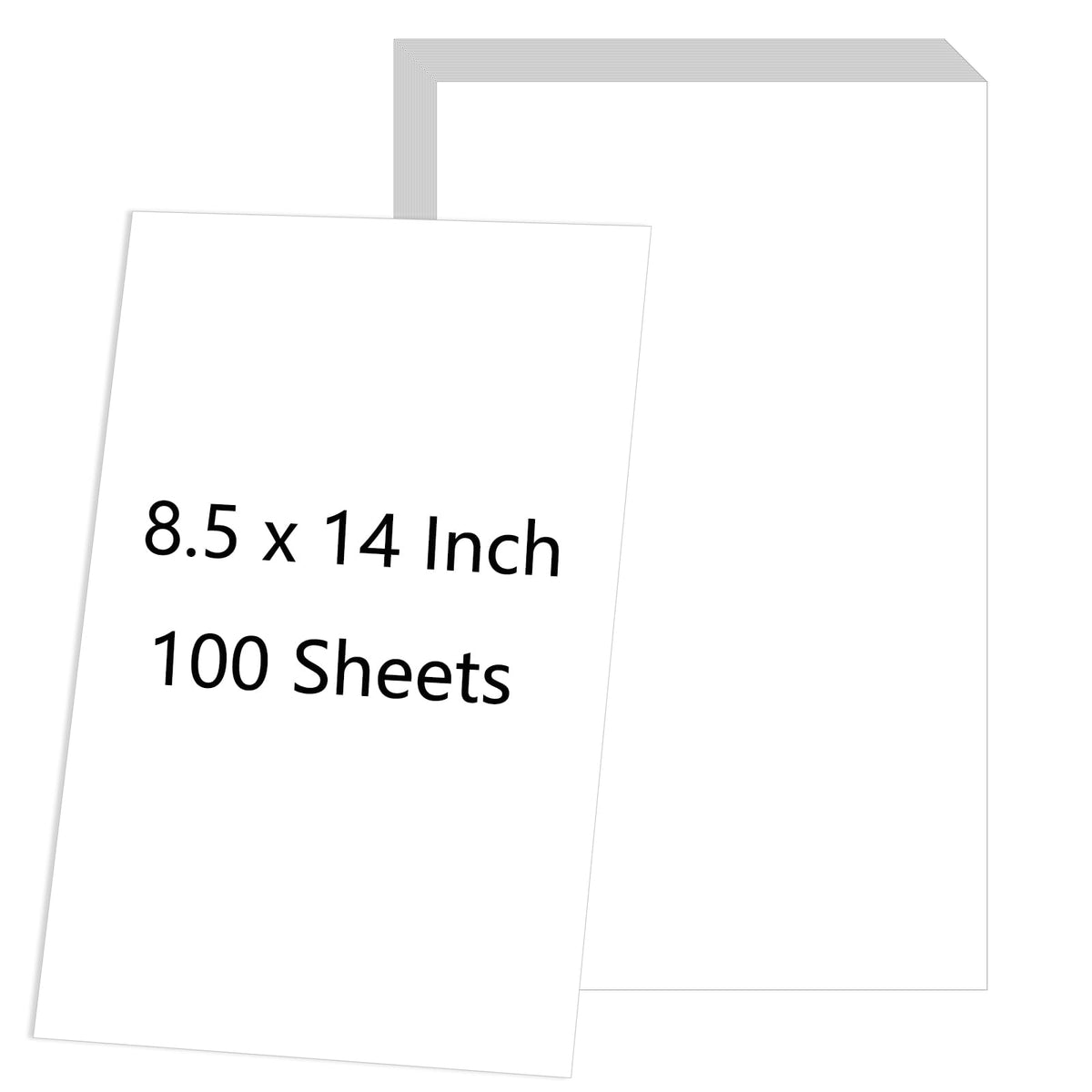 8.5x14 Legal Blank Paper, 28 lb Heavyweight Multipurpose Printer Paper, 50 Sheets/100 Pages Loose Leaf Paper Perfect for Home, Office, School, Legal Document Printing