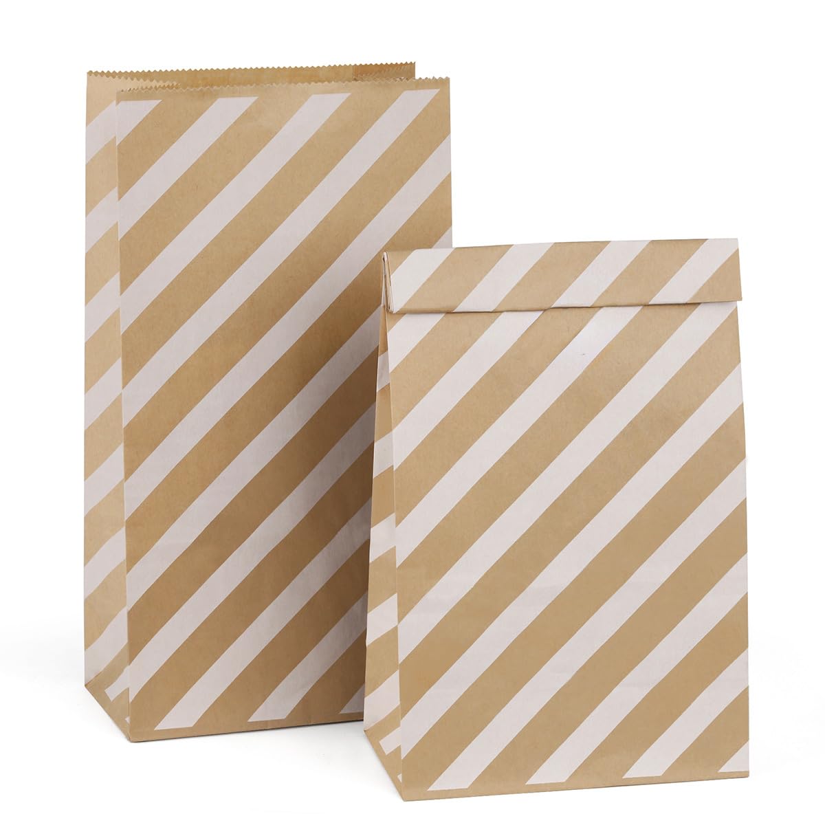 BagDream #4 Brown Paper Lunch Bags 5x2.95x9.45 Kraft Paper Bags 100Pcs Bulk