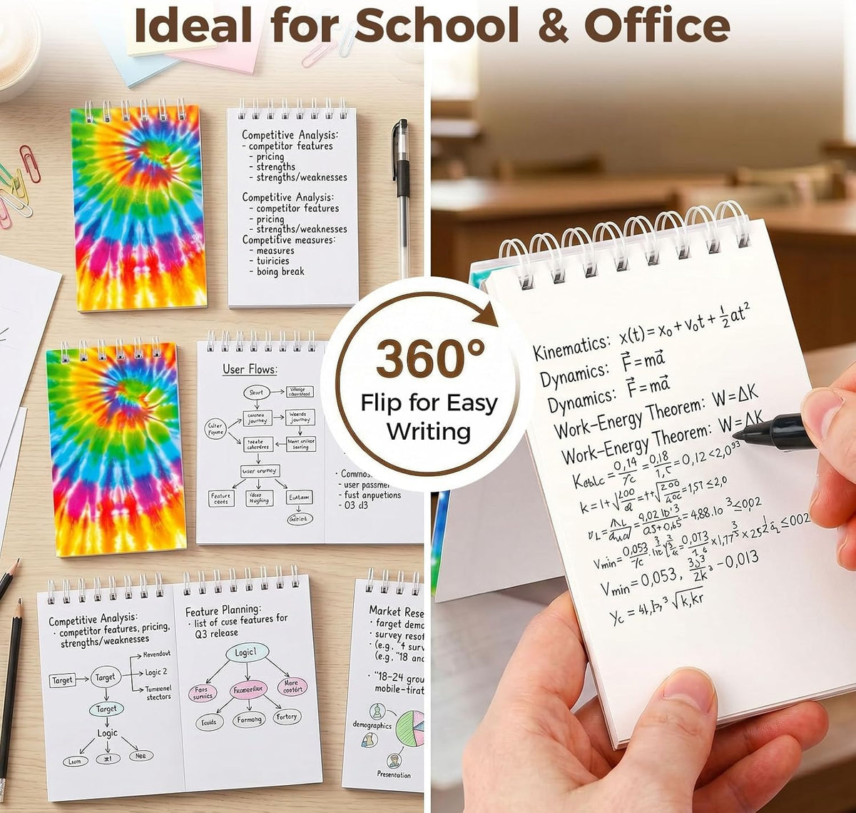 Koogel 24PCS Mini Notebooks for Kids, Cute Small Pocket Journals, Blank