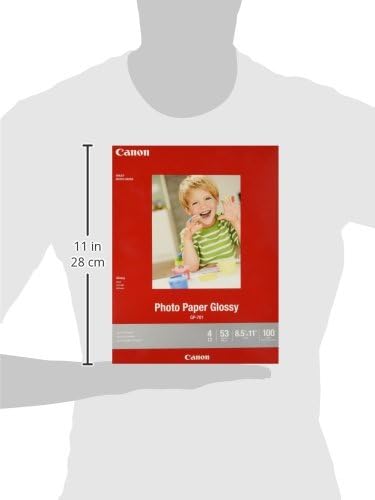 CanonInk Glossy Photo Paper 8.5" x 11" 100 Sheets (1433C004)