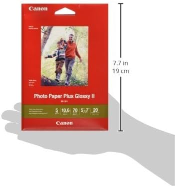 CanonInk 1432C002 Photo Paper Plus Glossy II 5" x 7" 20 Sheets