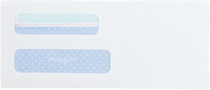 Quality Park #8 5/8 Security Envelopes, Double Window, Self Seal Envelopes for Invoices/Statements, 3-5/8" x 8-5/8", 24 lb White, 500/Box (QUA24539)
