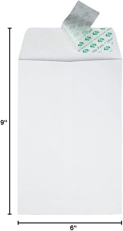 Quality Park 6 x 9 Catalog Envelopes with Self Seal Closure, for Mailing, Storage and Organizing, 28 lb. White Wove, 100 per Box (QUA44182)