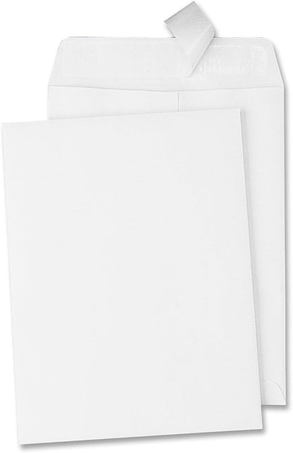 Quality Park 6 x 9 Catalog Envelopes with Self Seal Closure, for Mailing, Storage and Organizing, 28 lb. White Wove, 100 per Box (QUA44182)