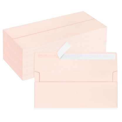 50 Pack #10 Green Envelopes Letter Size Self-Seal for Business