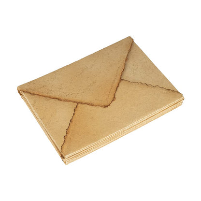 Wanderings Handmade Cream/Ivory Deckle Edge Envelope - Medium Size 5.25" x 7.25" Package of 25 - for Save the Dates, Wedding Invitations, Calligraphy, Letterpress - 150 GSM