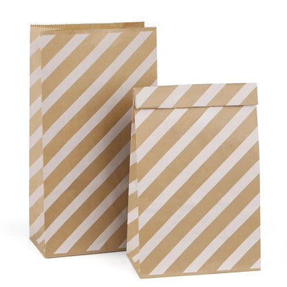 BagDream #4 Brown Paper Lunch Bags 5x2.95x9.45 Kraft Paper Bags 100Pcs Bulk