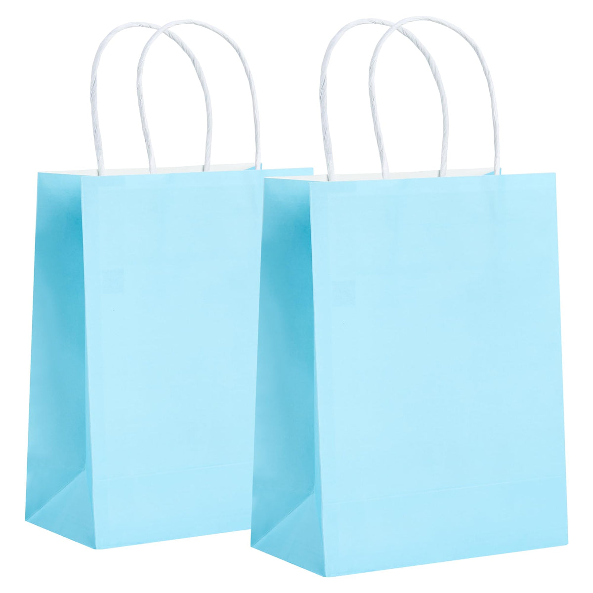 32 Pack Paper Gift Bags with Handles, 5.8"×3.2"×8.25" Party Favor Bags, Gift Bags, Small Gift Bags with Handles, Party Bags, Small Goodie Bags Bulk for Birthday, Crafts, Wedding, Party Supplies (8 Colors)