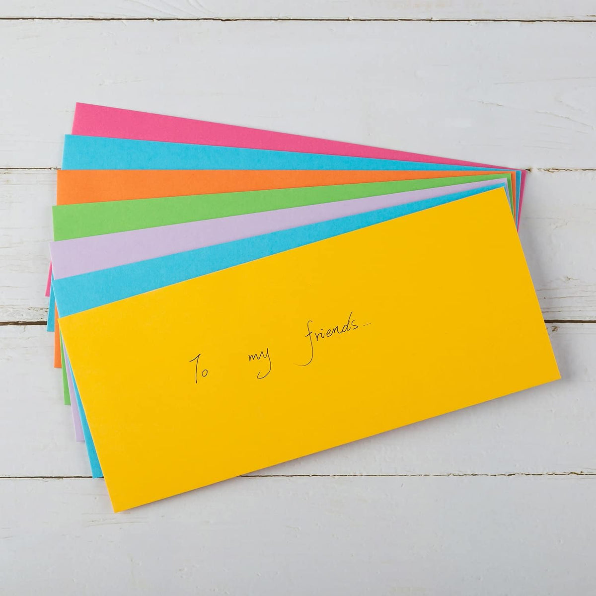 50 Pack Colorful #10 Business Envelopes Self Seal Letter Envelope