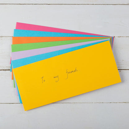 50 Pack Colorful #10 Business Envelopes Self Seal Letter Envelope