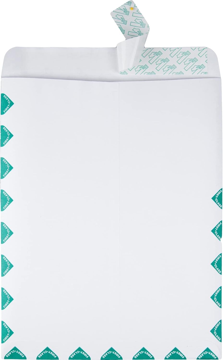 Quality Park 10 x 13 First Class Catalog Envelopes, First Class Border, Redi-Strip Self-Sealing Closure, 28 lb White Wove, 100 per Box (QUA44786)