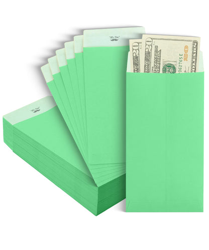 Mr. Pen- Money Envelopes for Cash, 6.5" x 3.5", 100 Pack, Kraft Paper | Self-Adhesive Bulk Cash Envelopes for Budgeting, Money and Coin Saving, Check, Budget, Small Item Organizing
