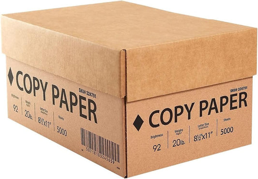 Staples Printer Paper, 8.5x11 Inch, 20lb, 92 Bright White, 10 Ream Carton