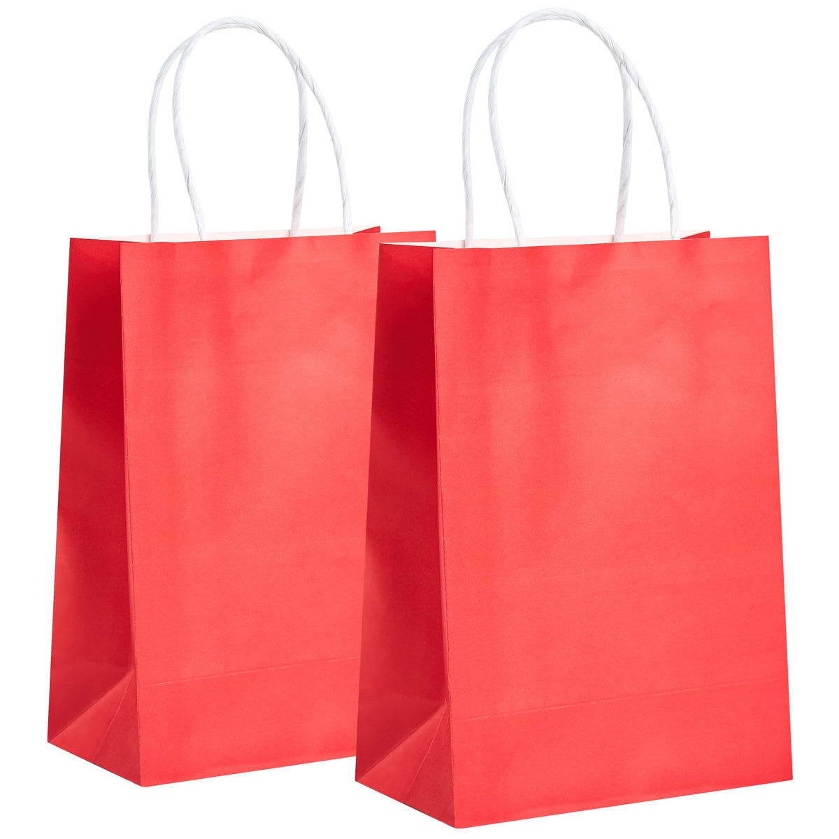 32 Pack Paper Gift Bags with Handles, 5.8"×3.2"×8.25" Party Favor Bags, Gift Bags, Small Gift Bags with Handles, Party Bags, Small Goodie Bags Bulk for Birthday, Crafts, Wedding, Party Supplies (8 Colors)