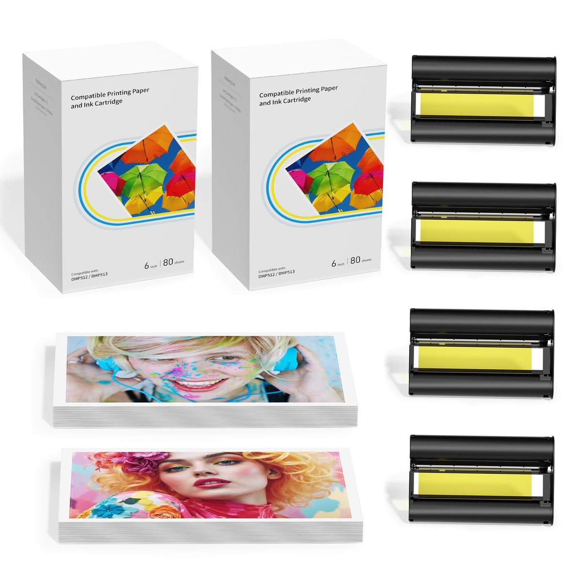 2pk Compatible with Liene Amber M100/M200/M110/M210 Photo Printer Paper