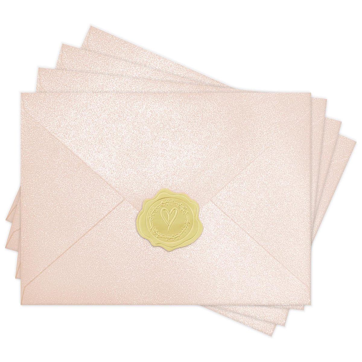 YINUOYOUJIA 50 PCS Pearl Ivory Envelopes A7,5 x 7 Ivory Shimmer Envelopes for Invitation,Perfect for Wedding Invitation Cards,Birthday RSVP Invite,5.25 x 7.25 inches
