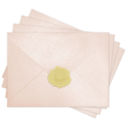 YINUOYOUJIA 50 PCS Pearl Ivory Envelopes A7,5 x 7 Ivory Shimmer Envelopes for Invitation,Perfect for Wedding Invitation Cards,Birthday RSVP Invite,5.25 x 7.25 inches