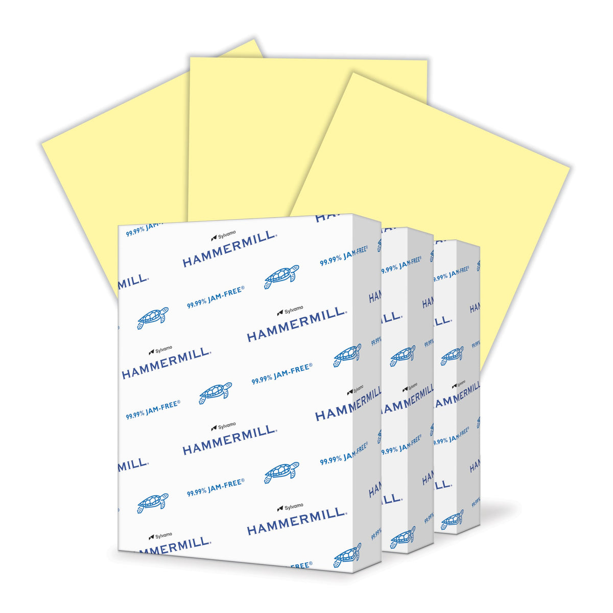 Hammermill Colored Paper, 20 lb Goldenrod Printer Paper, 8.5 x 11-1 Ream (500 Sheets) - Made in the USA, Pastel Paper, 103168R