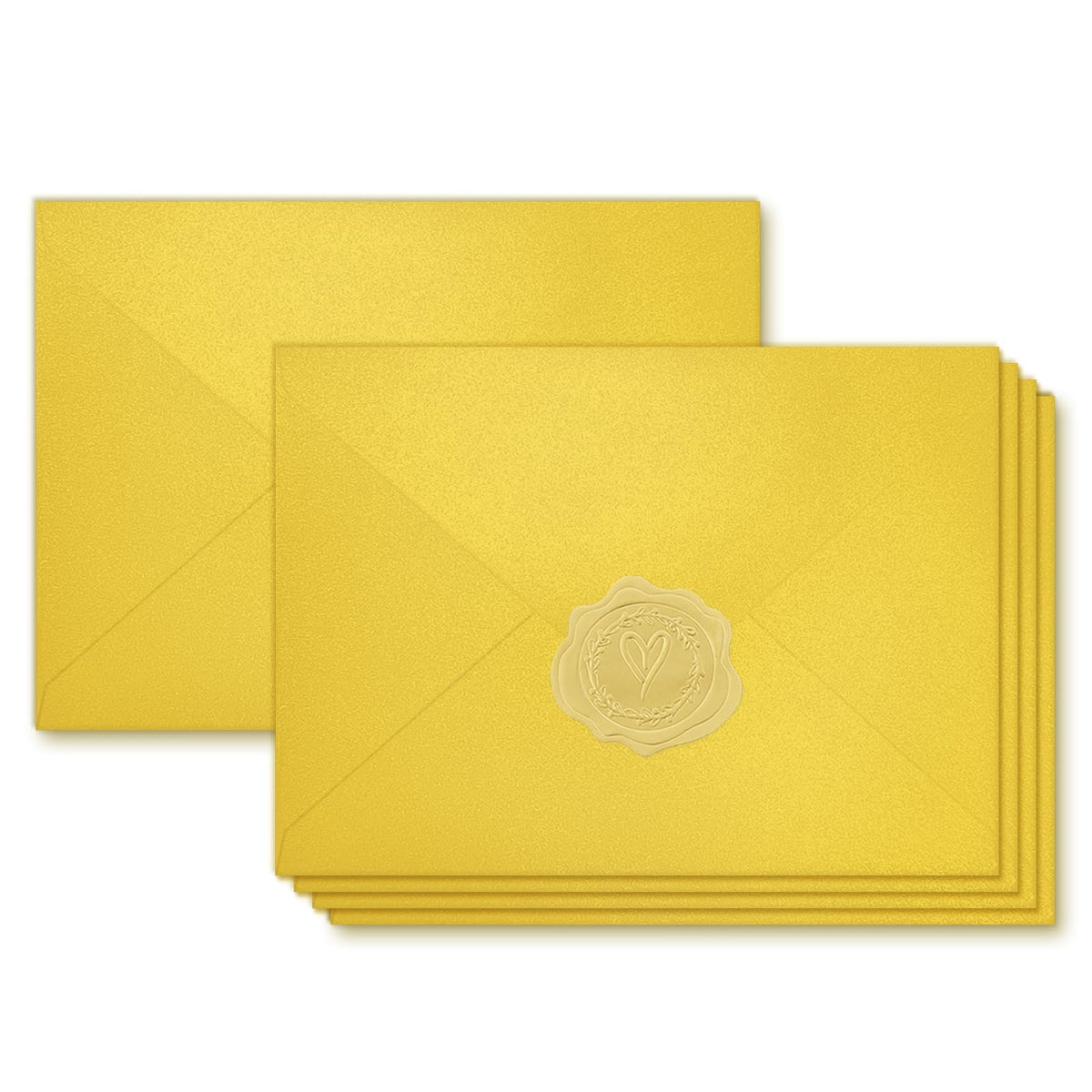 YINUOYOUJIA 50 PCS Pearl Ivory Envelopes A7,5 x 7 Ivory Shimmer Envelopes for Invitation,Perfect for Wedding Invitation Cards,Birthday RSVP Invite,5.25 x 7.25 inches
