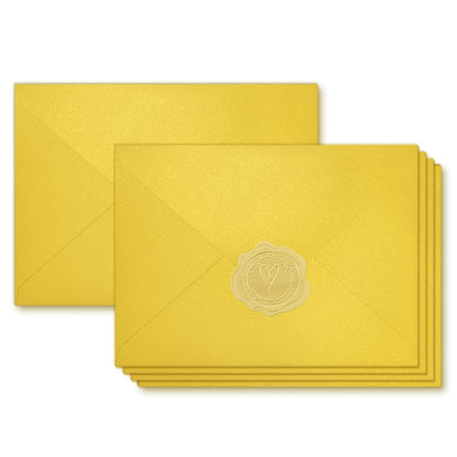 YINUOYOUJIA 50 PCS Pearl Ivory Envelopes A7,5 x 7 Ivory Shimmer Envelopes for Invitation,Perfect for Wedding Invitation Cards,Birthday RSVP Invite,5.25 x 7.25 inches