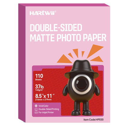 220 Pack Double Sided Photo Paper Glossy Inkjet 8.5x11 32lb 120gsm A4 Letter Size for All Dye Ink Printers for Custom Chip Bag Party Favors, Brochure Paper, Flyers Paper