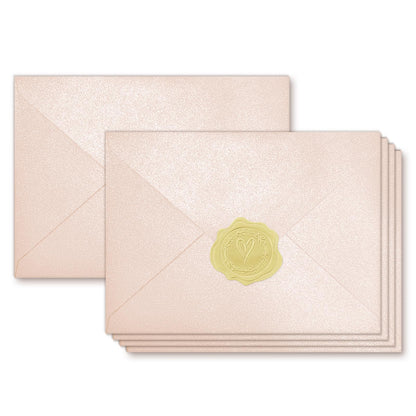 YINUOYOUJIA 50 PCS Pearl Ivory Envelopes A7,5 x 7 Ivory Shimmer Envelopes for Invitation,Perfect for Wedding Invitation Cards,Birthday RSVP Invite,5.25 x 7.25 inches