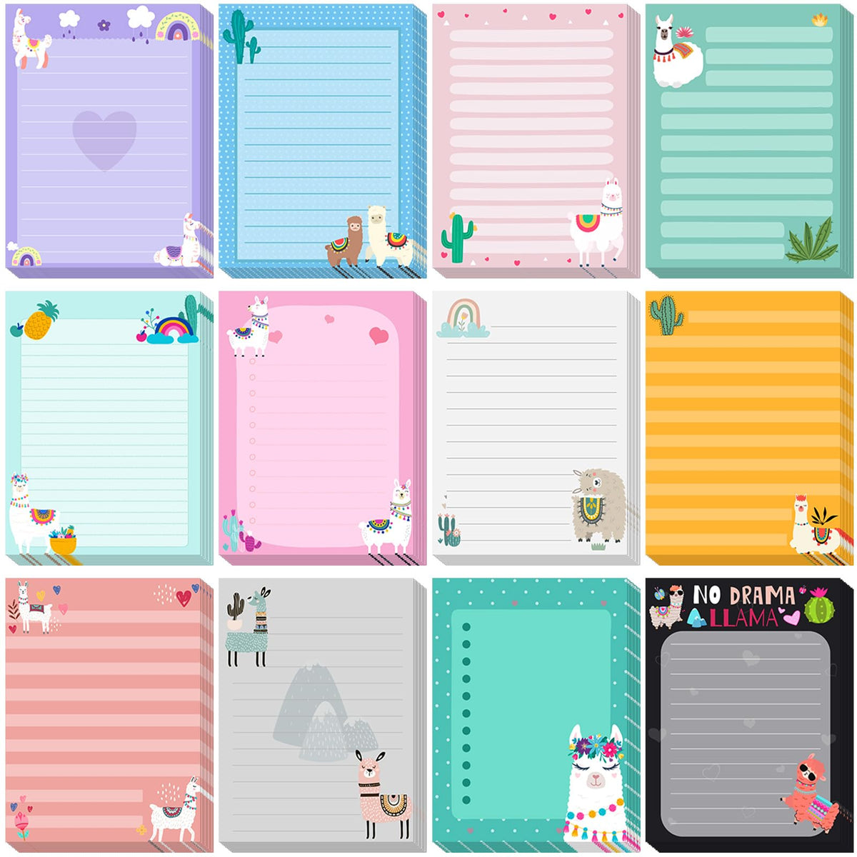 Chiisong 12 Pcs Cats Sticky Notes Cute Cat Gift