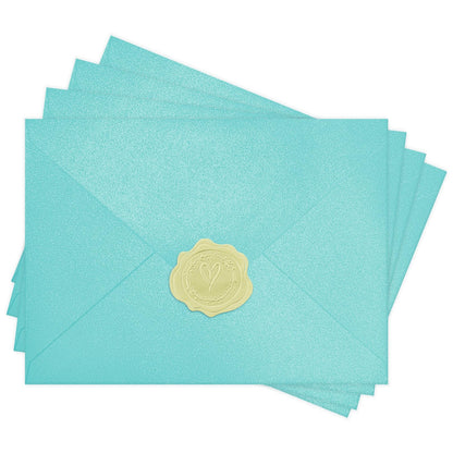 YINUOYOUJIA 50 PCS Pearl Ivory Envelopes A7,5 x 7 Ivory Shimmer Envelopes for Invitation,Perfect for Wedding Invitation Cards,Birthday RSVP Invite,5.25 x 7.25 inches