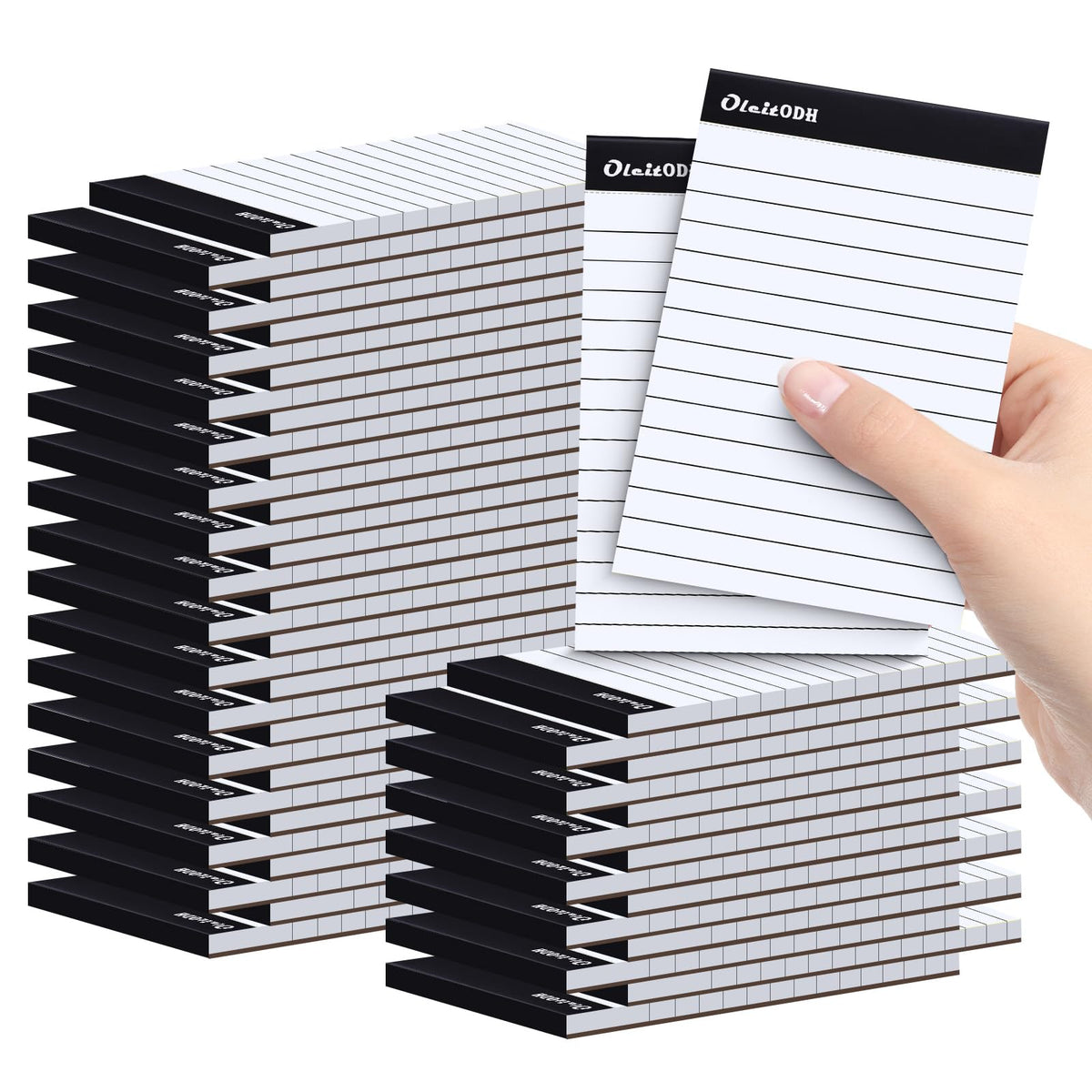 Oleitodh 48 Pack Mini Note Pads 3 x 5 Inch Lined Memo Pads Rainbow Colors