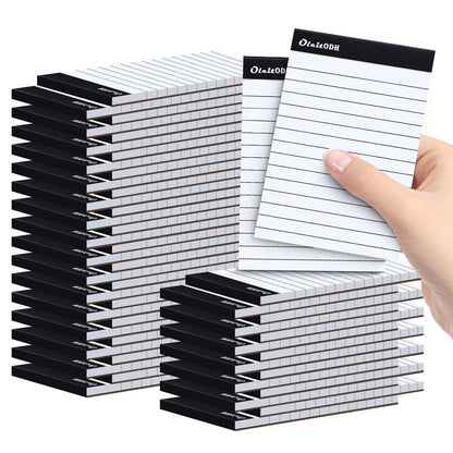 Oleitodh 48 Pack Mini Note Pads 3 x 5 Inch Lined Memo Pads Rainbow Colors