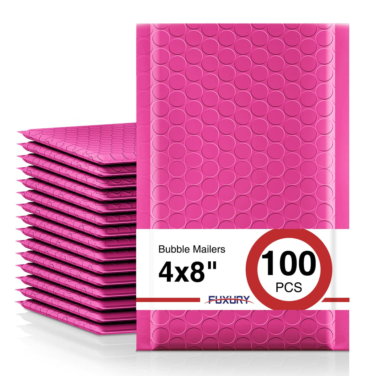 Fuxury Bubble Mailers 6x10" 100Pack Black Padded Envelopes Usable Size 6x9"