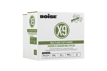 Boise X-9 Multi-Use Printer & Copy Paper, 5 Reams, White, Ledger (11in x 17in), 2500 Sheets Per Case, 20 Lb, 92 Brightness