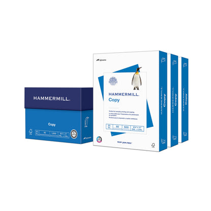 Hammermill Printer Paper, 20 lb Copy, 8.5 x 11-8 Ream (4,000 Sheets) - 92 Bright, Made in the USA