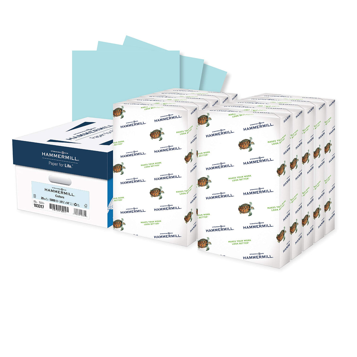Hammermill Colored Paper, 20 lb Goldenrod Printer Paper, 8.5 x 11-1 Ream (500 Sheets) - Made in the USA, Pastel Paper, 103168R
