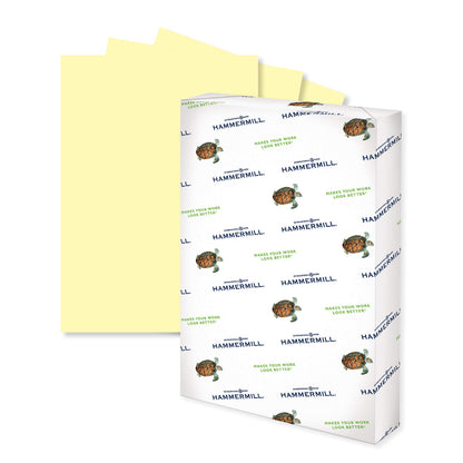 Hammermill Colored Paper, 20 lb Goldenrod Printer Paper, 8.5 x 11-1 Ream (500 Sheets) - Made in the USA, Pastel Paper, 103168R