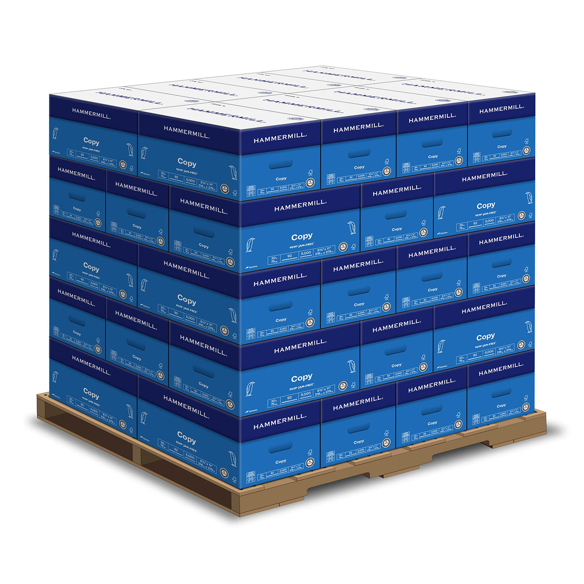Hammermill Printer Paper, 20 lb Copy, 8.5 x 11-8 Ream (4,000 Sheets) - 92 Bright, Made in the USA