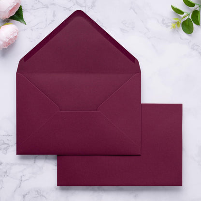 PONATIA A9 Envelopes, 5.75 x 8.75'' Burnt Orange Wedding Mailing Envelopes