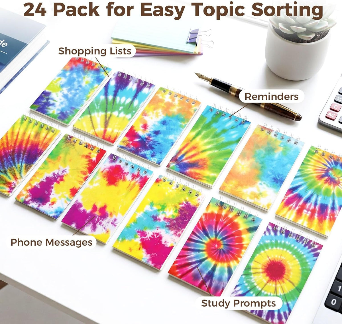 Koogel 24PCS Mini Notebooks for Kids, Cute Small Pocket Journals, Blank