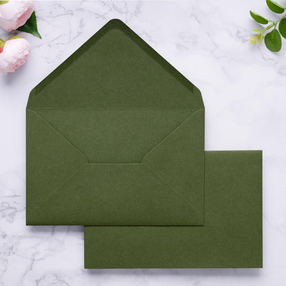 PONATIA A9 Envelopes, 5.75 x 8.75'' Burnt Orange Wedding Mailing Envelopes