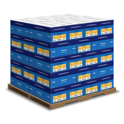 Hammermill Colored Paper, 20 lb Goldenrod Printer Paper, 8.5 x 11-1 Ream (500 Sheets) - Made in the USA, Pastel Paper, 103168R