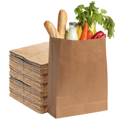 57 Lb Kraft Brown Paper Bags- Pack of 25ct