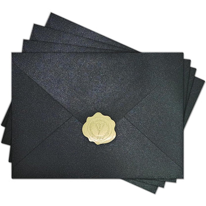 YINUOYOUJIA 50 PCS Pearl Ivory Envelopes A7,5 x 7 Ivory Shimmer Envelopes for Invitation,Perfect for Wedding Invitation Cards,Birthday RSVP Invite,5.25 x 7.25 inches