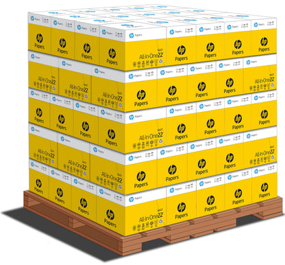 HP Papers | 8.5x 11 Paper | All-In-One 22 lb | 5 Ream Case - 2,500 Sheets | 96 Bright| Made in USA - FSC Certified | 207000C